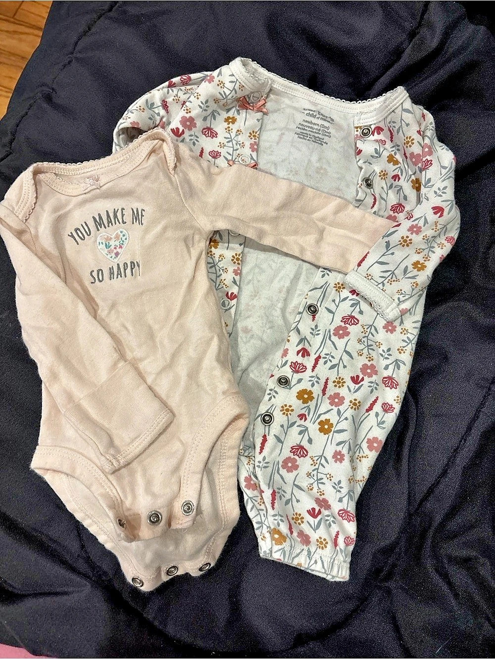 Carter's Floral Bodysuit Set Baby Newborn